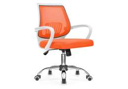 Компьютерное кресло Ergoplus orange / white (61x55x84)