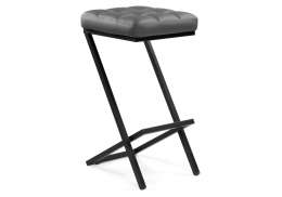 Барный стул Амаури темно-серый / черный матовый (35x36x64)
