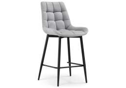 Барный стул Алст светло-серый / черный (50x58x99)
