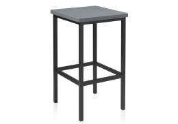 Барный стул Лофт темно-серый / черный матовый (34x34x61)