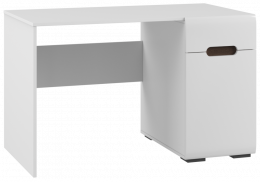 Компьютерный стол Амбра белый глянец / белый эггер (50x80)