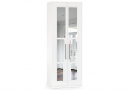Шкафы Вестра с зеркалом белый шагрень (84x54,2x225,3)