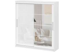 Шкафы Лайн 2 белый текстурный (200,1x60x220)
